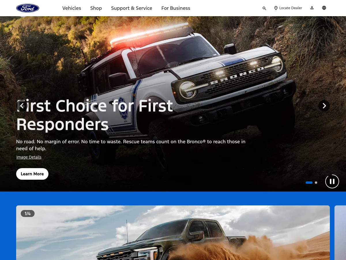 Ford Motor Company Screenshot