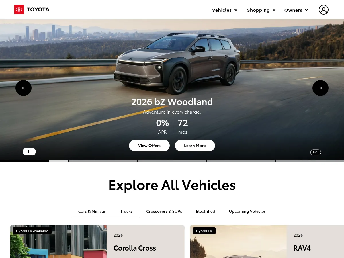 Toyota Motor Screenshot