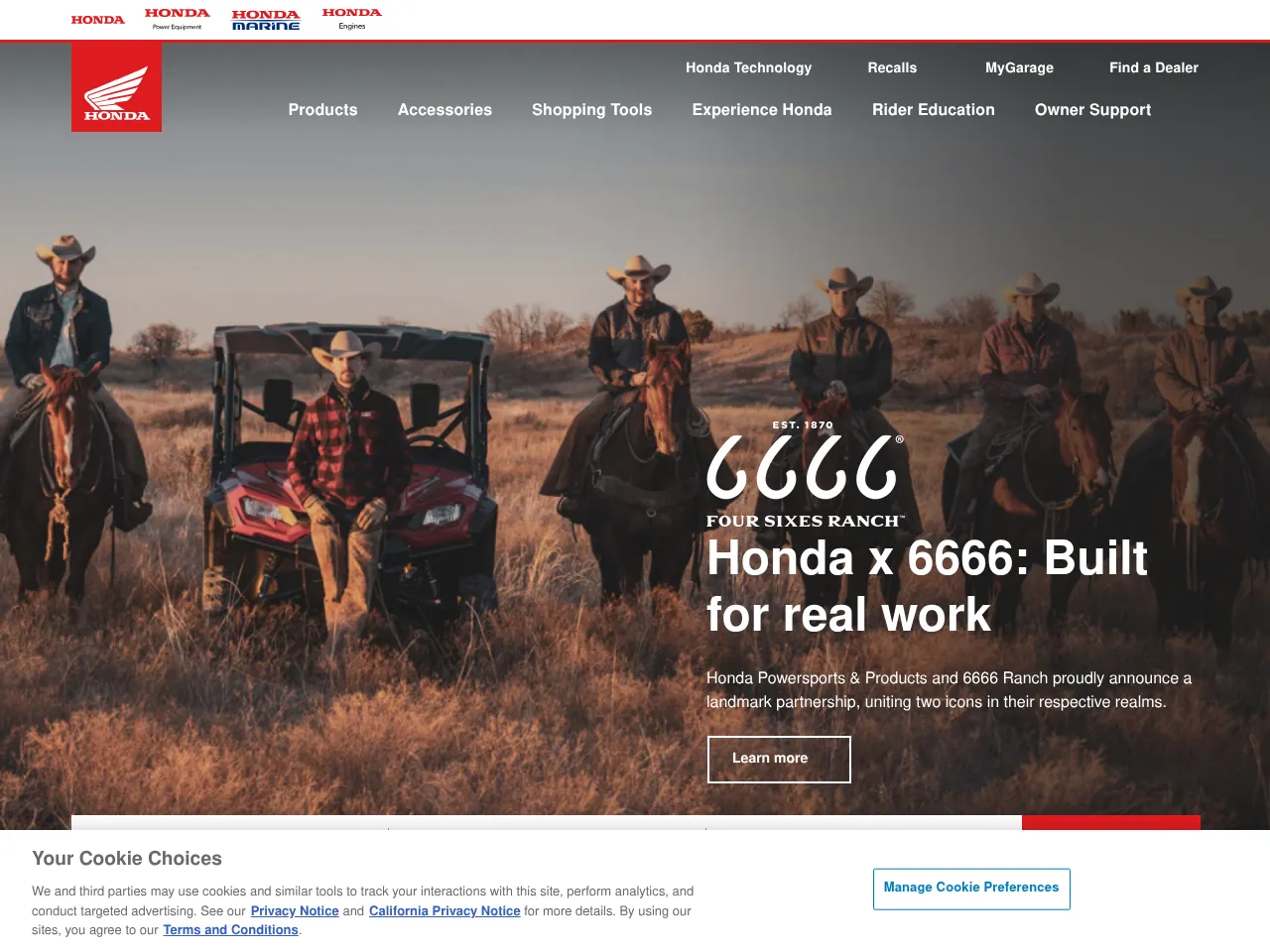 Honda Powersports Screenshot