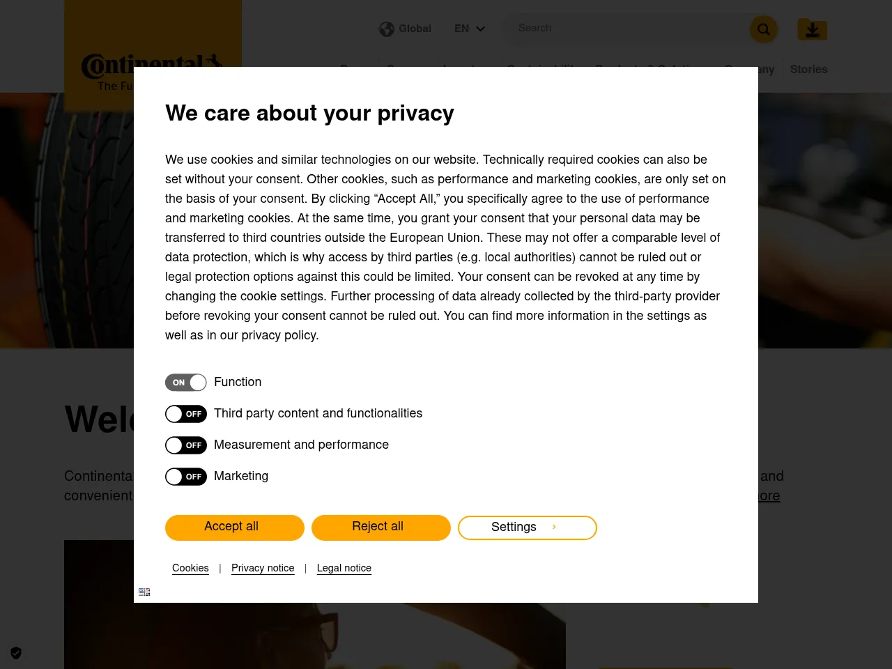Continental Screenshot