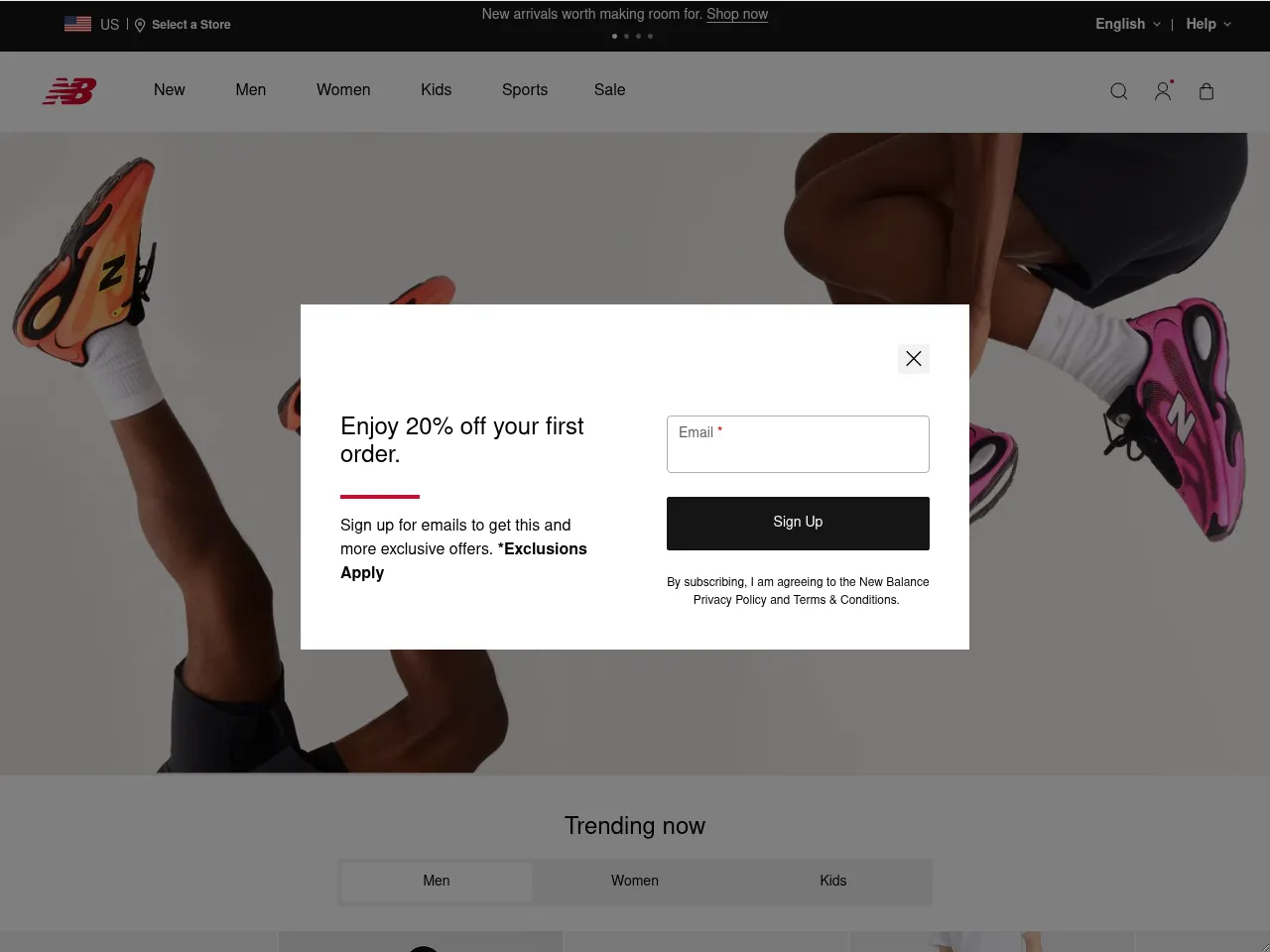 New Balance Screenshot