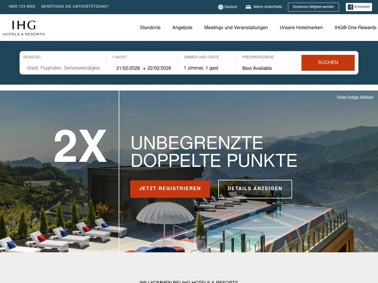 IHG Hotels & Resorts Screenshot