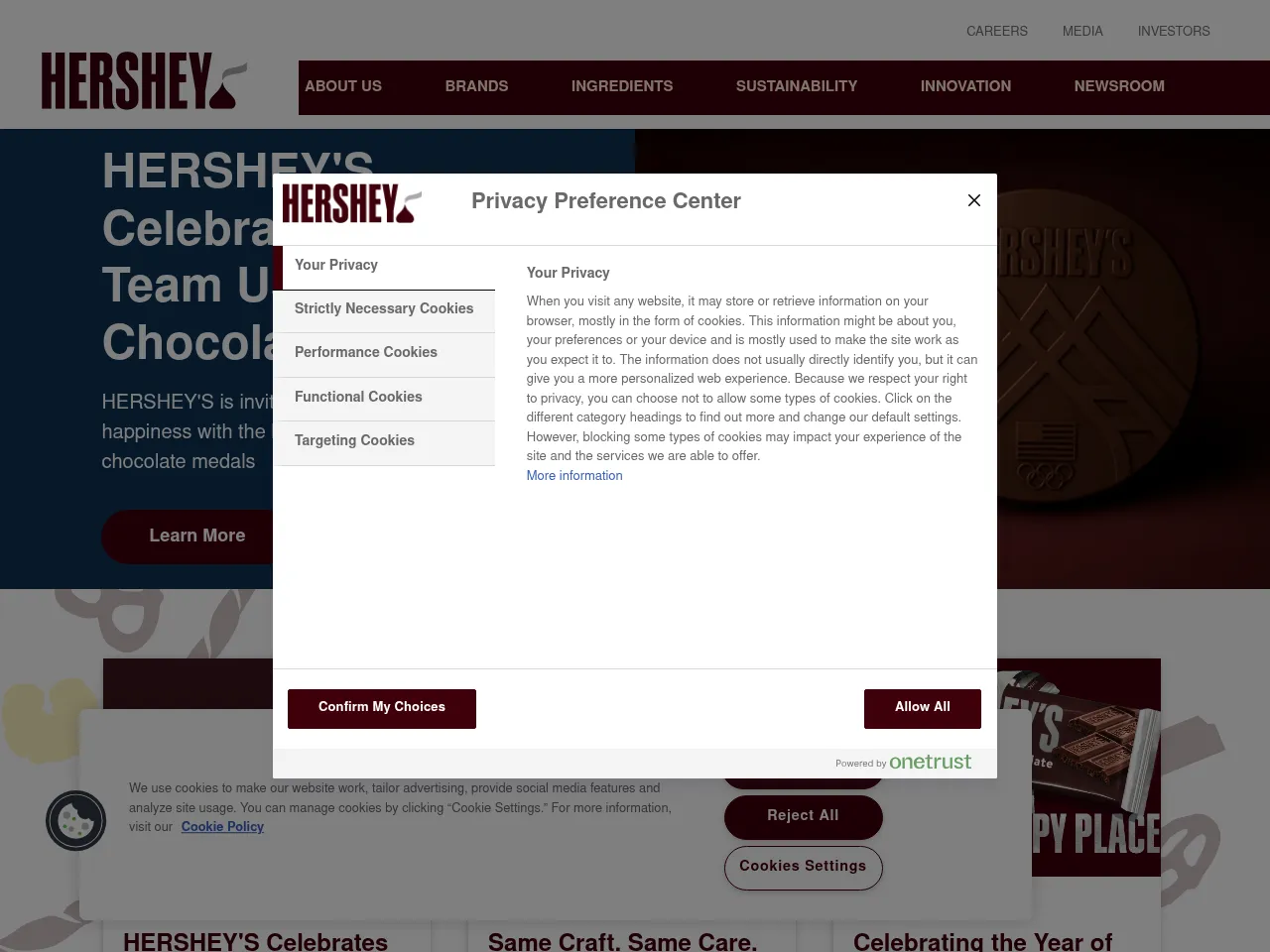 Hershey's Screenshot