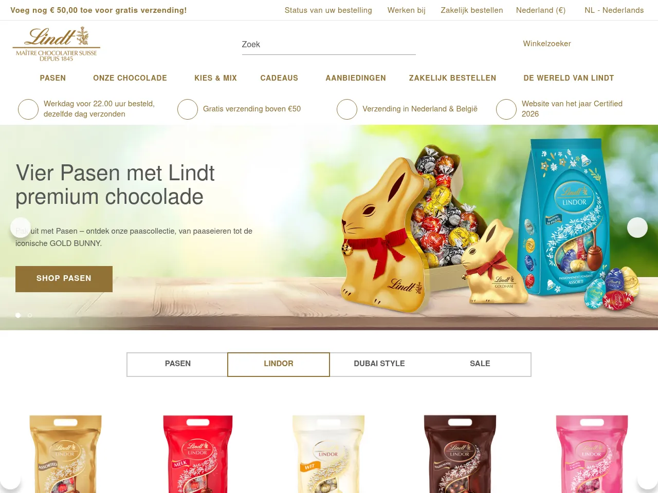 Lindt Screenshot