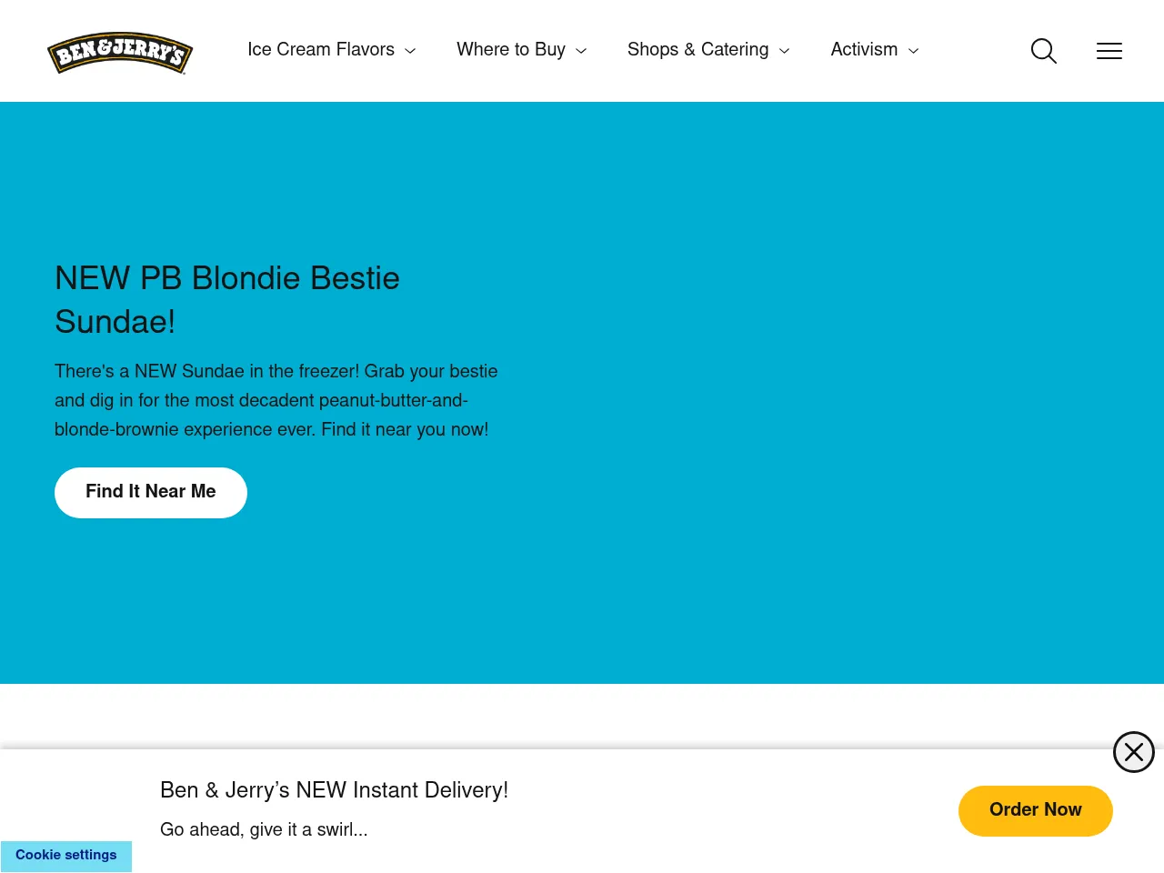 Ben & Jerry's Screenshot