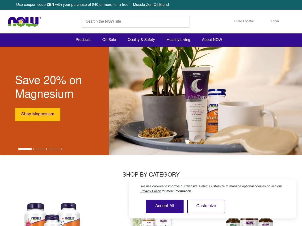 NOW Foods Screenshot