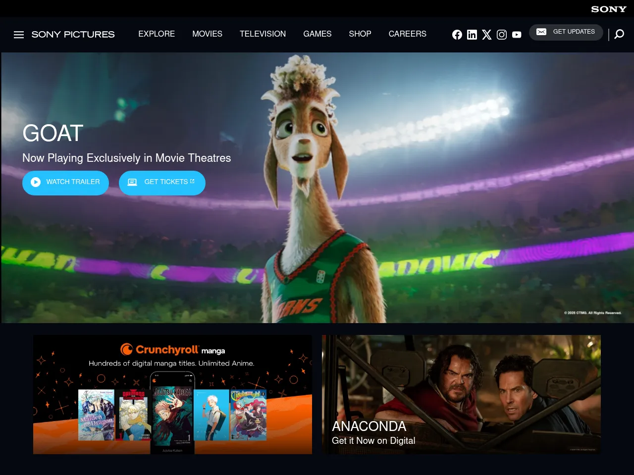 Sony Pictures Screenshot