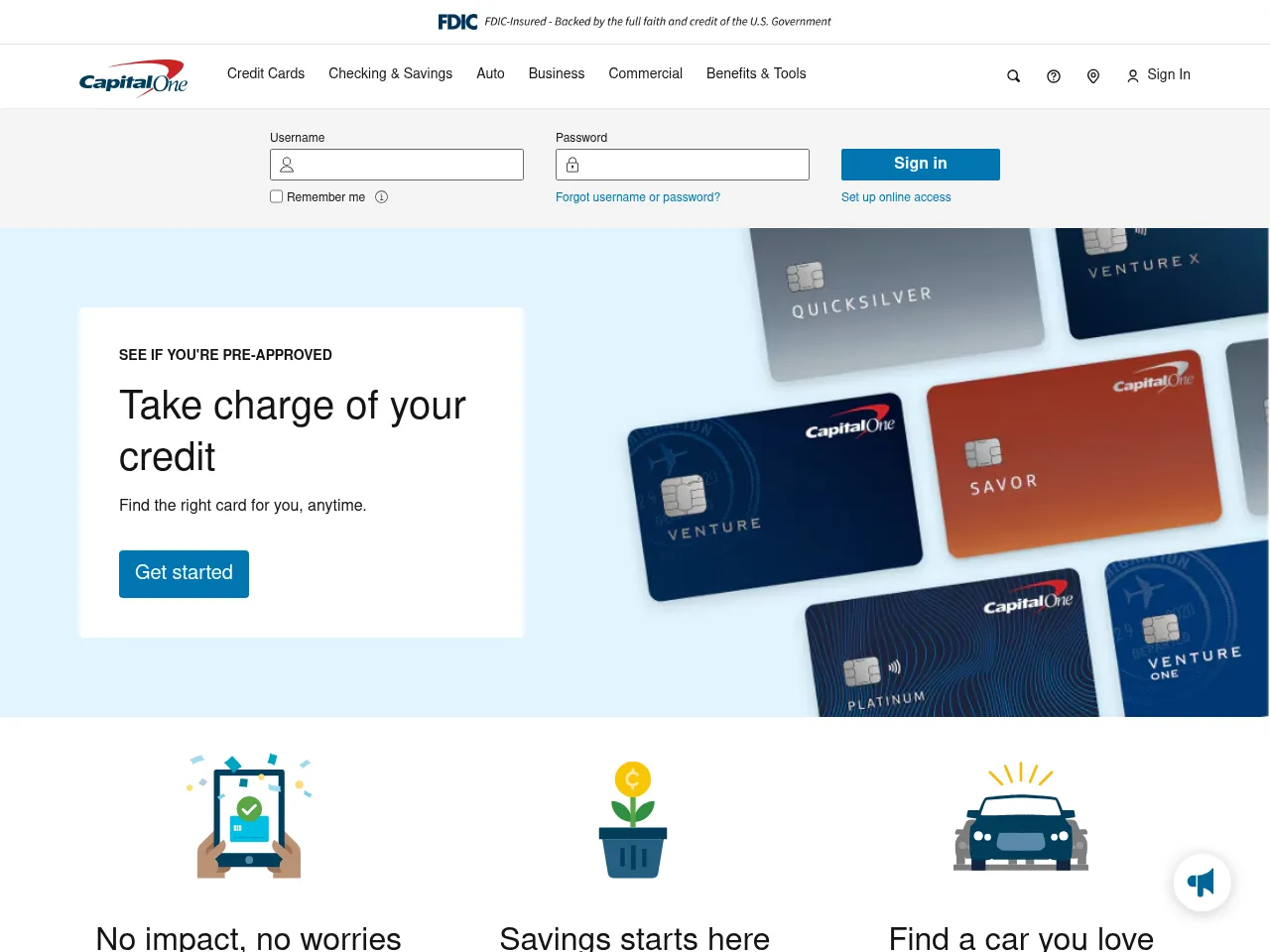 Capital One Screenshot