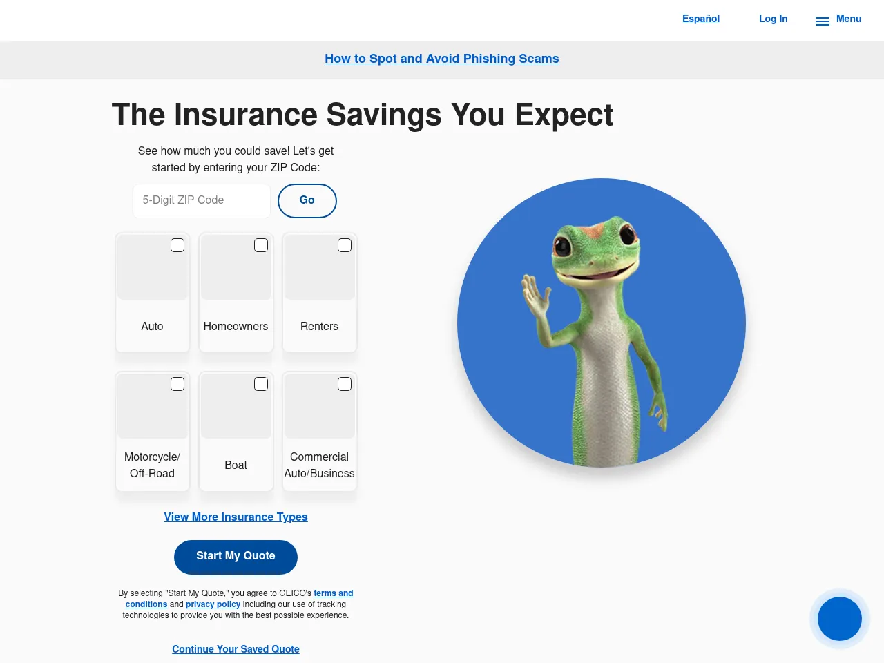 GEICO Screenshot