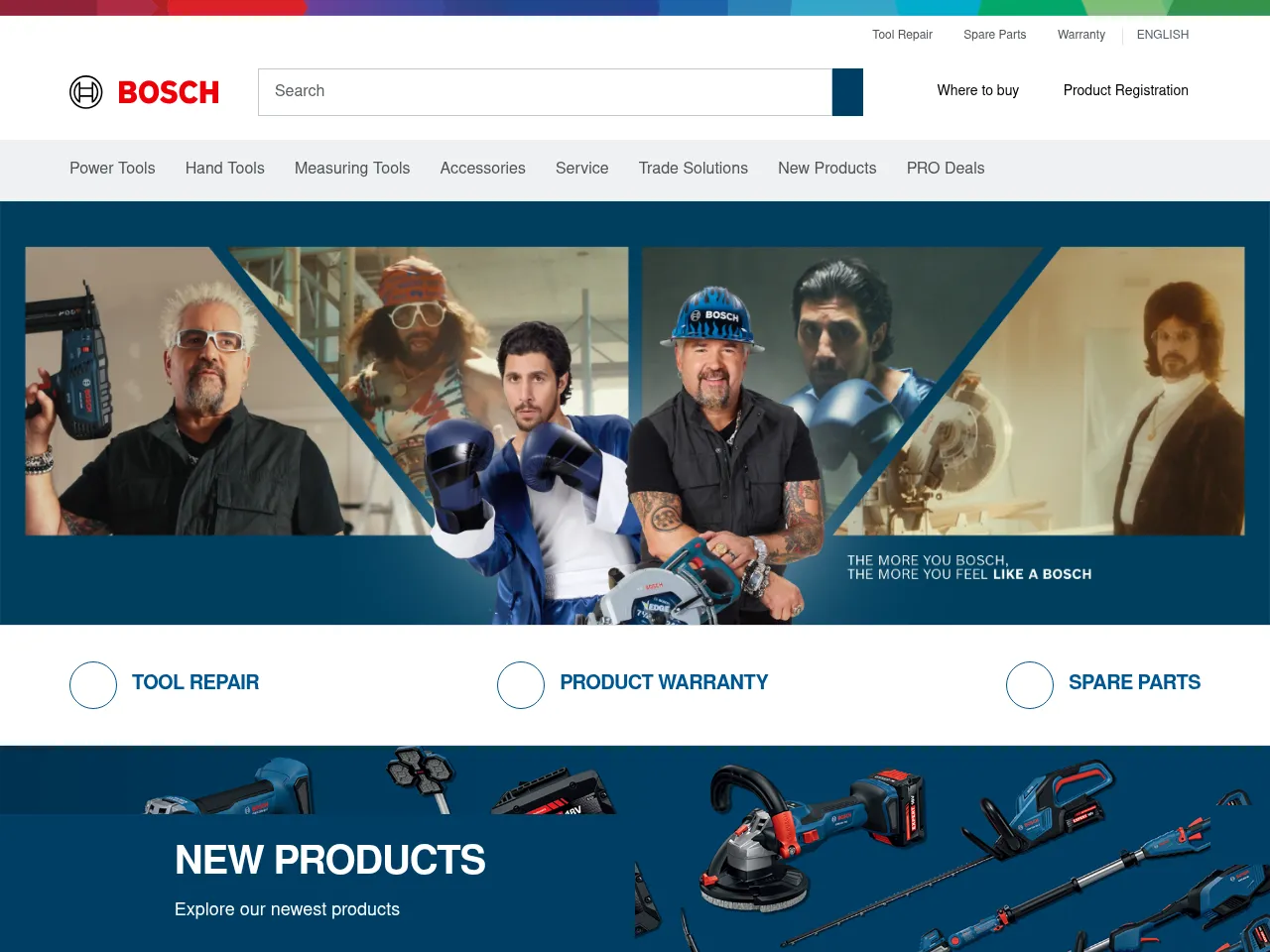 Bosch Power Tools Screenshot