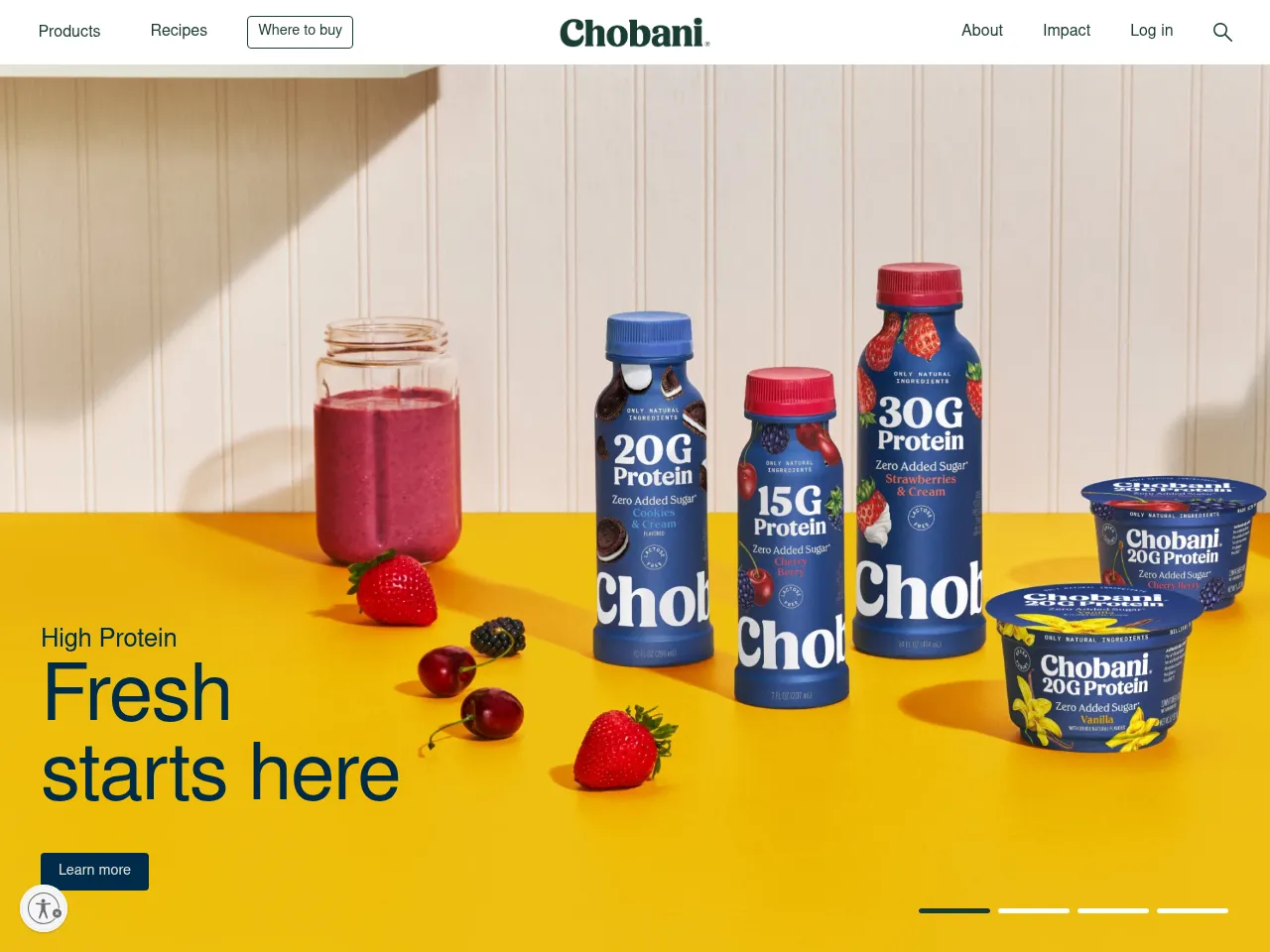 Chobani Screenshot