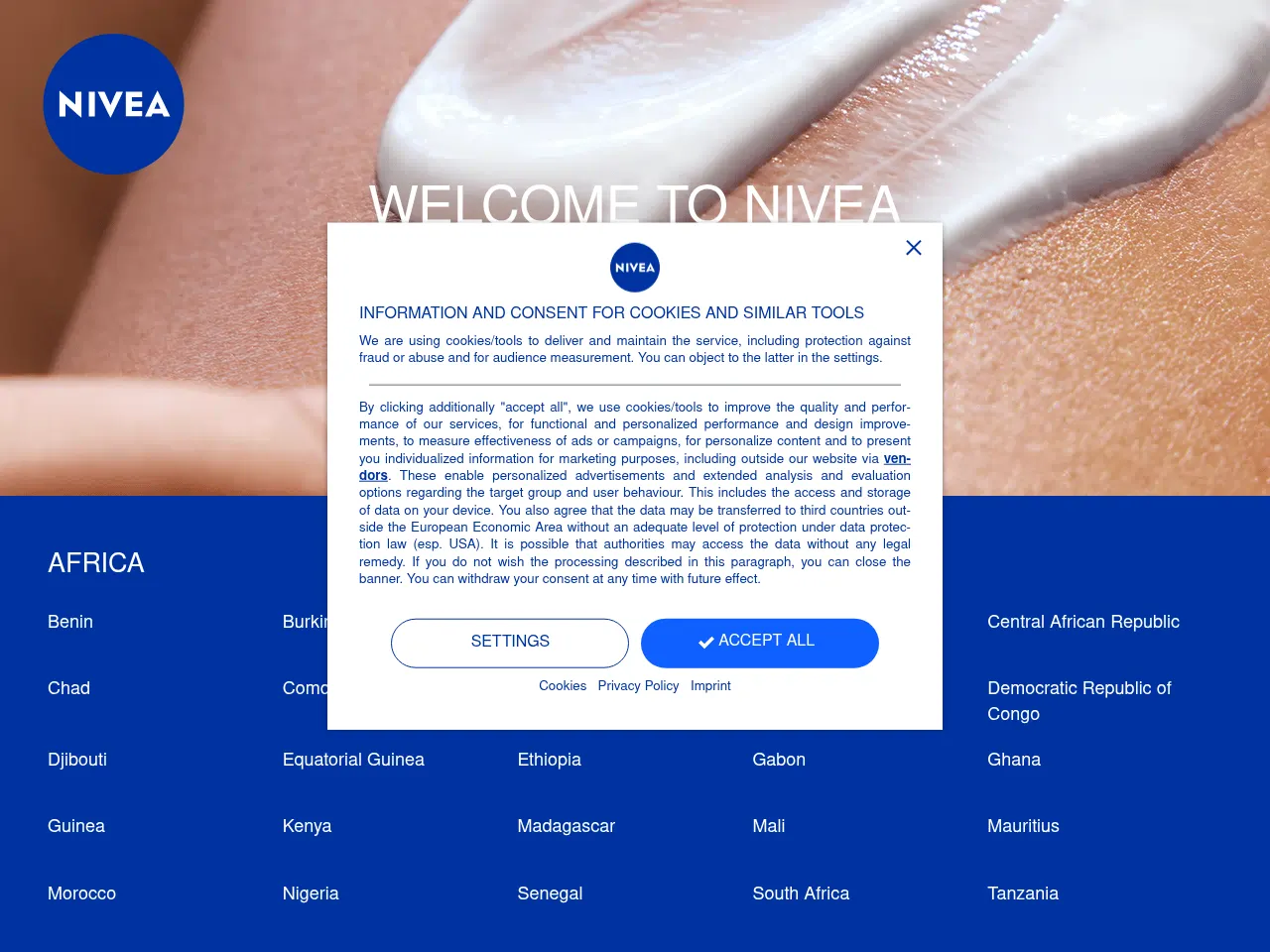 Nivea Screenshot