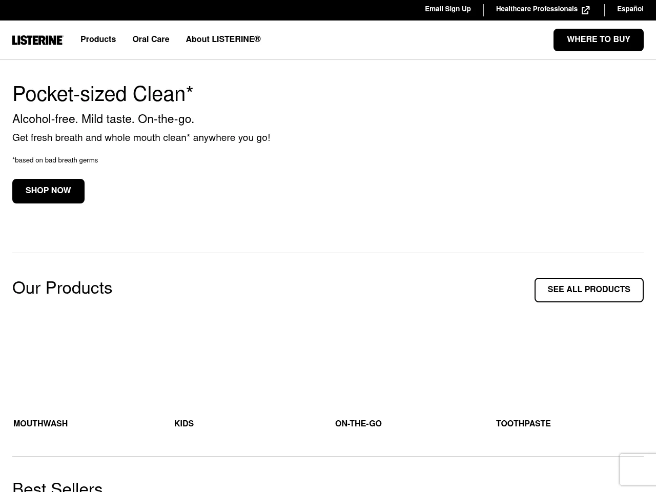 Listerine Screenshot