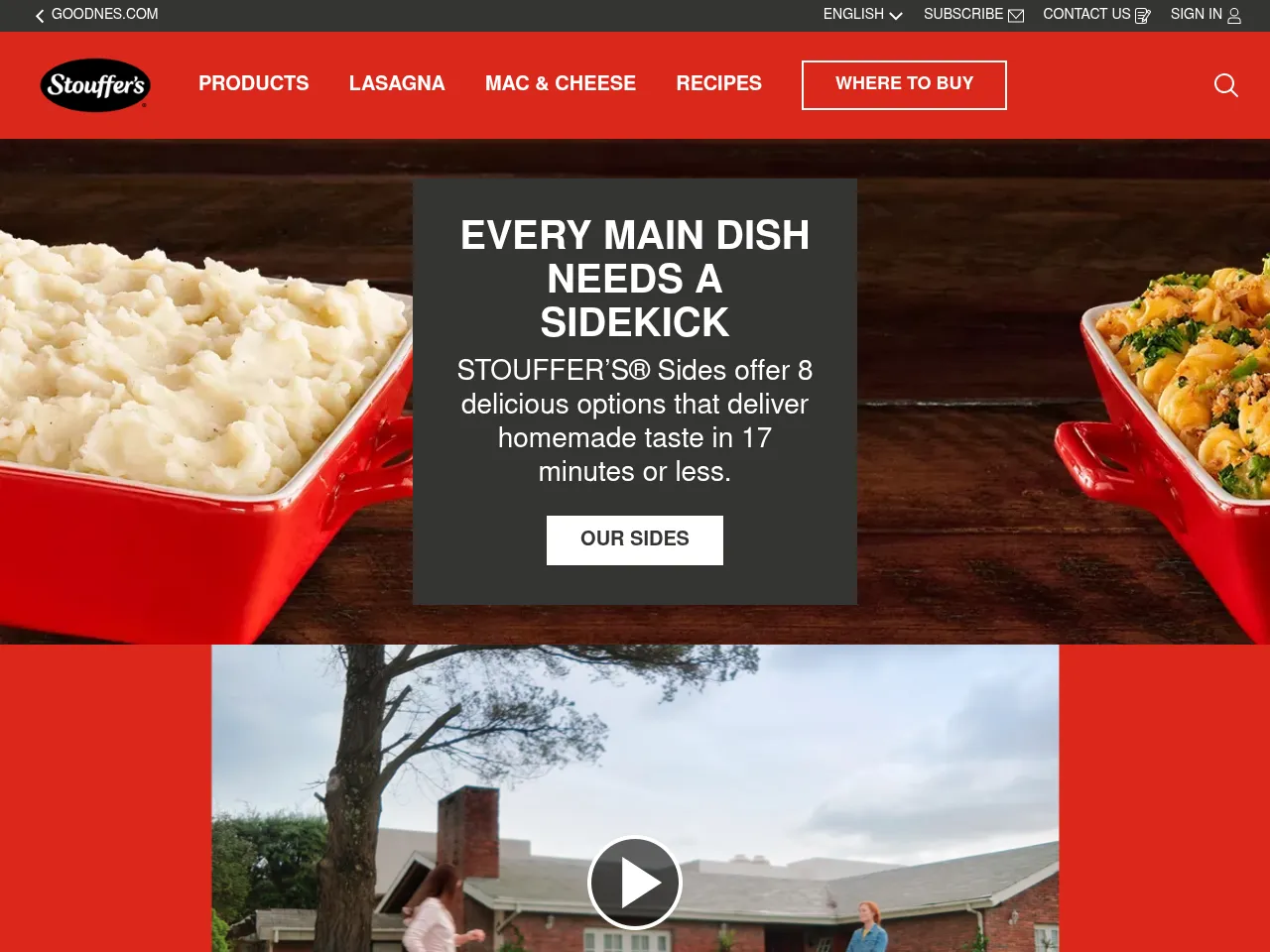 Stouffer's Screenshot