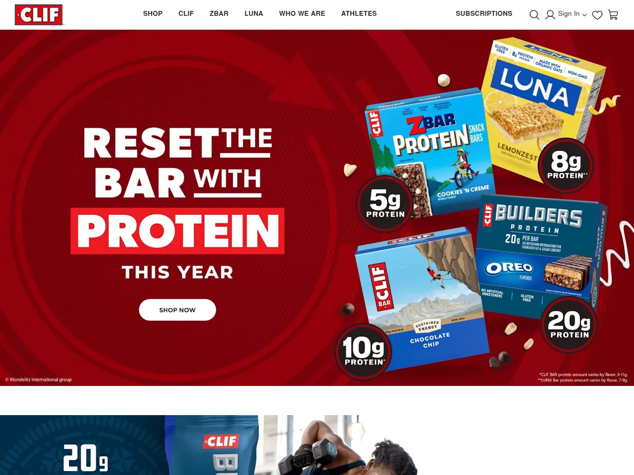 Clif Bar Screenshot