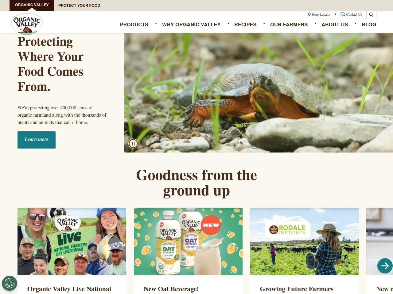 Organic Valley Screenshot