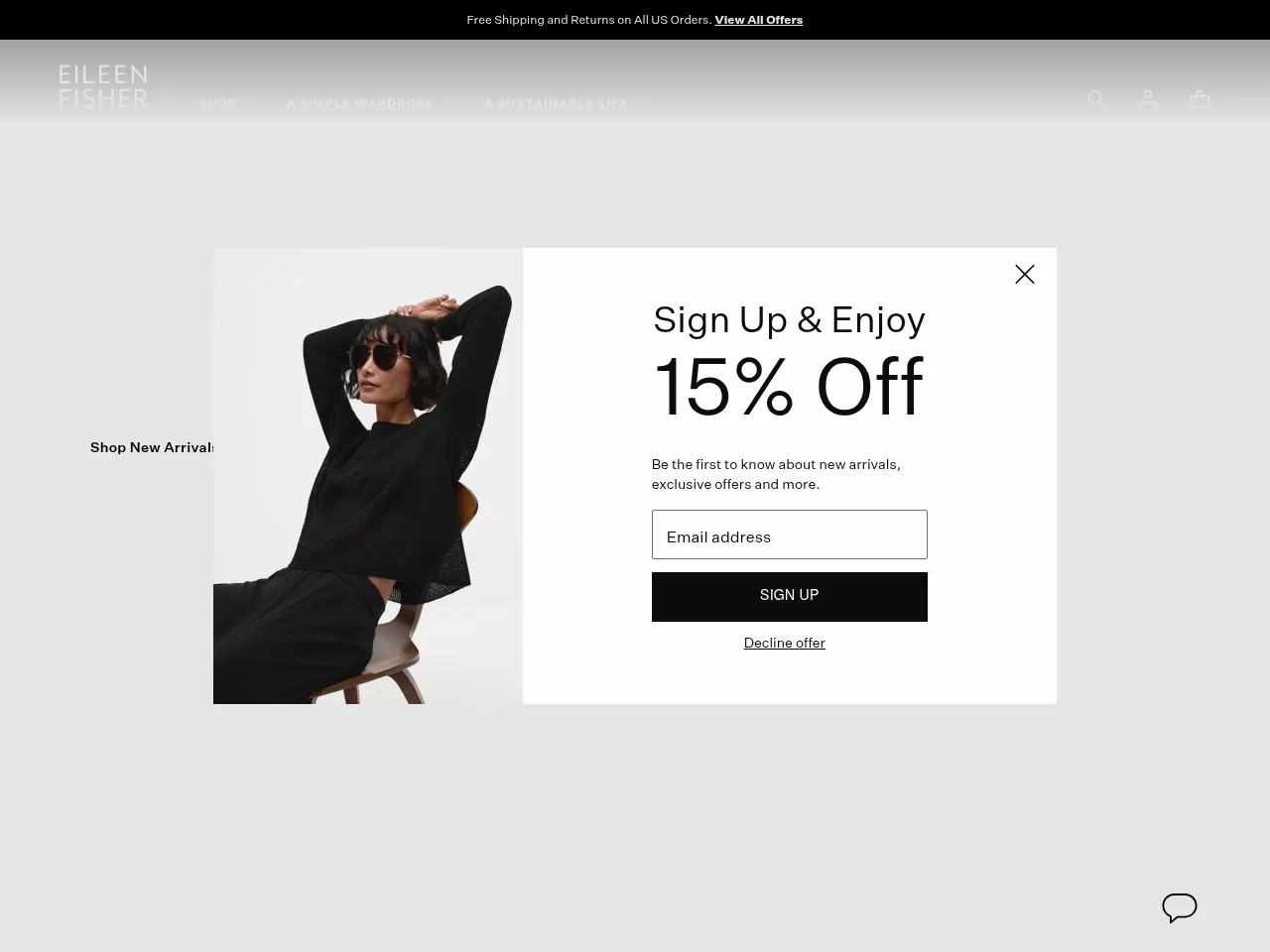 Eileen Fisher Screenshot