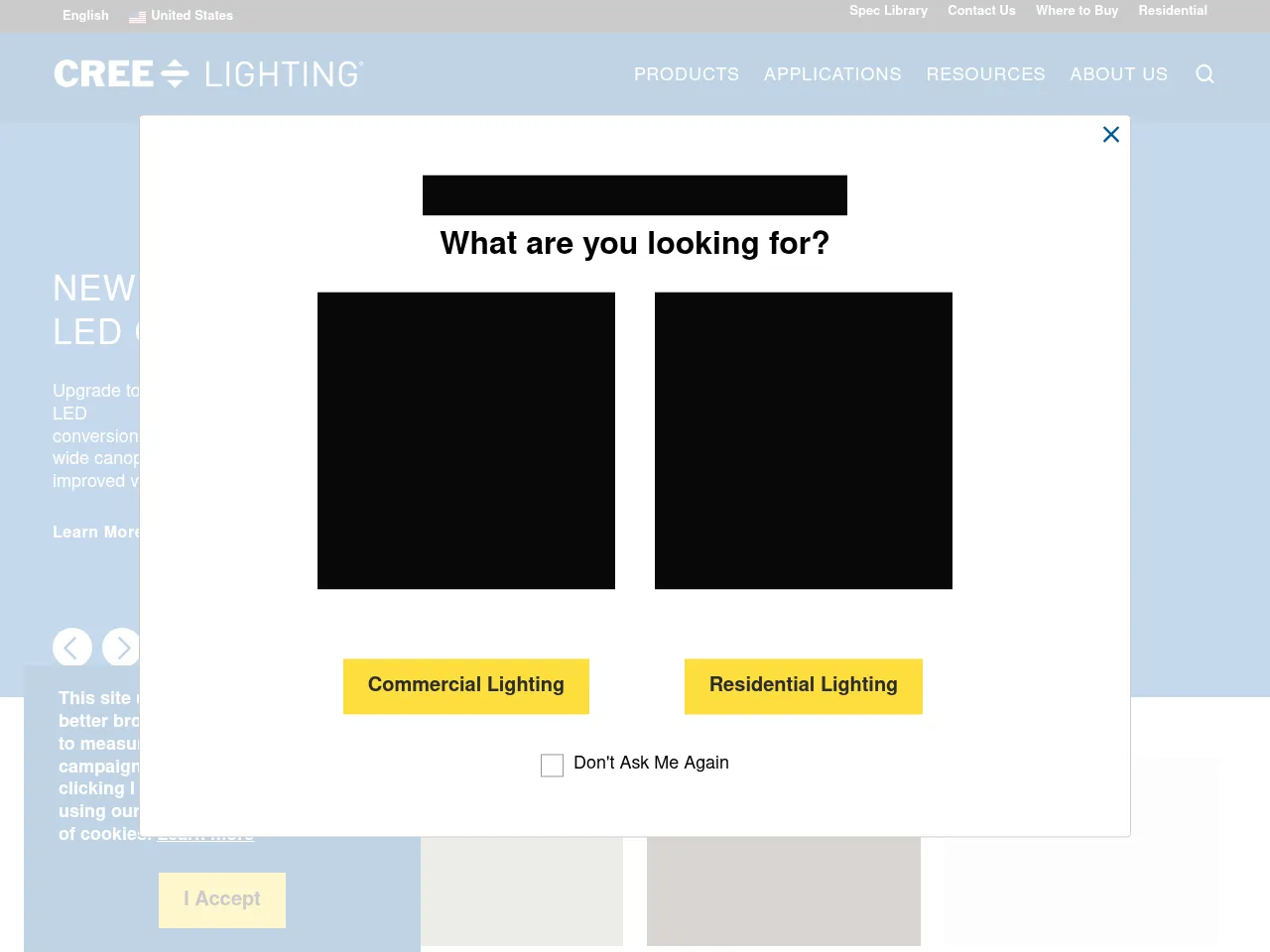 Cree Lighting Screenshot
