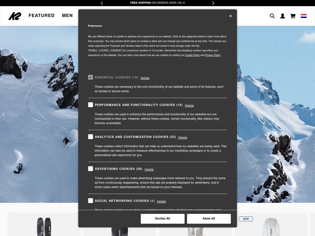 K2 Sports Screenshot